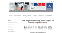 Desktop Screenshot of electricgates-uk.co.uk